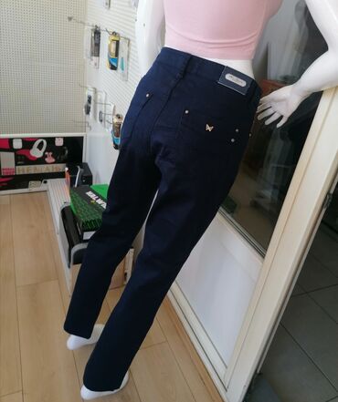 Pantalone: L (EU 40), Visok struk, Ravne nogavice — 2