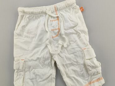 białe legginsy krótkie: Spodnie dresowe, 0-3 m, stan - Dobry