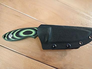 Lov i ribolov: Fiksni nož - Oštrica: široka drop-point forma sa sekundarnim usekom — 2