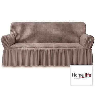 Текстиль: Эластичные чехлы на диваны и мягкую мебель Home Life (Bürümcük Koltuk — 4