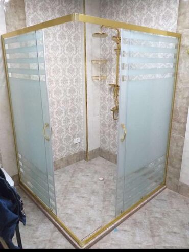 hamam ucun dus kabinleri: Duş kabin ara kəsmə ara bölmə sifarişlə hazırlanır grohe divar içi