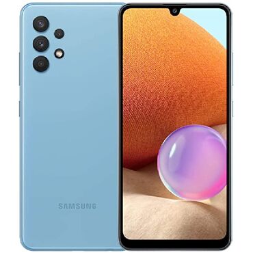 Samsung Galaxy A32 5G, 128 ГБ, цвет - Черный, Отпечаток пальца, Face ID, Сенсорный