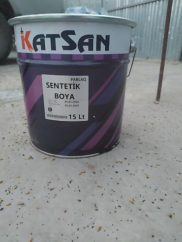 dekor güzgü: KATSAN Parlaq Sintetik Boya – 15 litr - Növ: Sintetik əsaslı, parlaq — 1