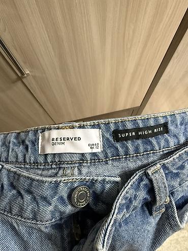 reserved: Джинсы Reserved Denim, модель Super High Rise mom fit на высокой — 2