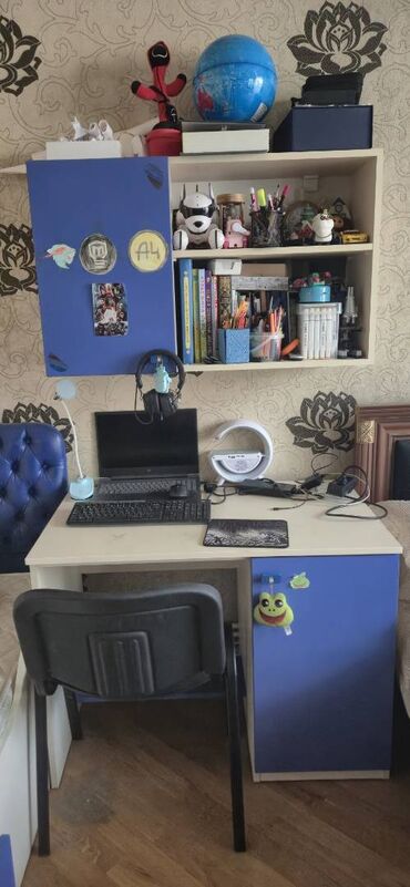 gence qapilar: Dolab, kravat (matras və döşək daxil), yazı masası və polkalar dəsti