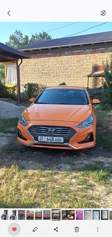byd машина цена бишкек: Автомобиль Hyundai Sonata яркого оранжевого цвета. Эта модель седана
