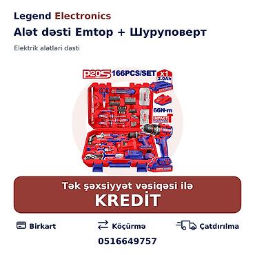 Elan başlığı: Alət dəsti Emtop + Шуруповерт, 166 Parça Alət dəsti lalafo.az -da Elan başlığı: Alət dəsti Emtop + Шуруповерт, 166 Parça Alət dəsti