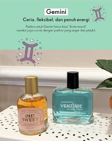 Ətriyyat: “Oh! Sweet Dulce de Leche” və “Venture Power” ətirləri. “Oh! Sweet
