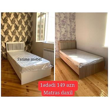 xonçaların kirayəsi: Tək nəfərlik çarpayı modeli – başlıq hissəsi yumşaq parçalı — 1