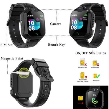 Ručni satovi: Novo- Vodootporni Deciji Smart Watch R7 - Mobilni Telefon LBS lokator — 9