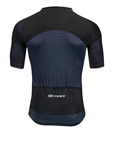 Oprema za bicikliste: DRES FORCE POINTS KRATKI RUKAV, CRNA-PLAVA | Dres je dizajniran za — 2