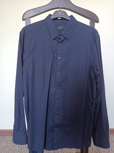 Рубашка, 2XL (EU 44), цвет - Синий, Фэшн