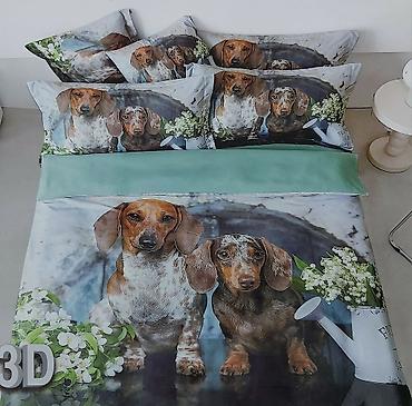 Posteljina: Posteljina sa 3D motivima kućnih ljubimaca - Set posteljine sa — 6