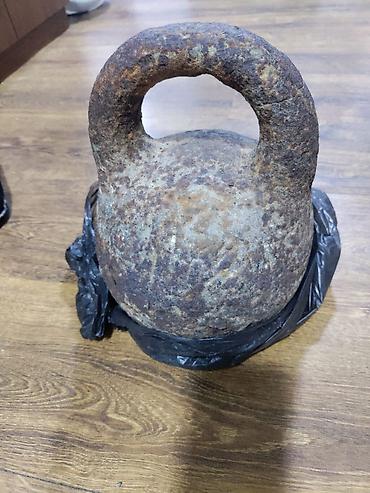 Dəmir kettlebell (girya) - Material: bərk tökmə dəmir - Klassik lalafo.az -da Dəmir kettlebell (girya) - Material: bərk tökmə dəmir - Klassik