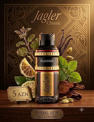 Jagler Classic – ətirli dezodorant sprey (kişilər üçün) - Növ lalafo.az -da Jagler Classic – ətirli dezodorant sprey (kişilər üçün) - Növ