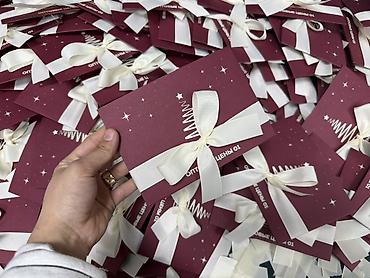 письмо от деда мороза: Подарочные сертификаты в праздничных конвертах - Номинал: 1000 сом — 4