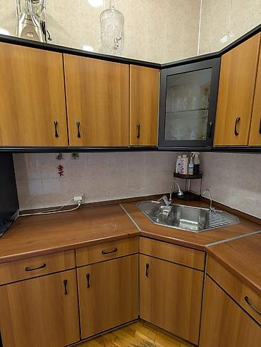 Mətbəx mebeli: Künc tipli mətbəx mebeli dəsti - Material: ağac teksturalı laminat — 1