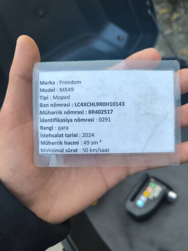 Motosikletlər: - Fredoom mx 49, 50 sm3, 2024 il, 700 km — 4