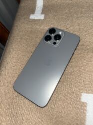 керамик про: IPhone 15 Pro Max, Жаңы, 256 ГБ, Natural Titanium, Куту, 88 %