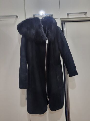 женские кожаные длинные перчатки: Шуба, 3XL, цвет - Черный