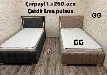 carpayı tek: Yeni, Təknəfərlik çarpayı, Matras ilə — 1
