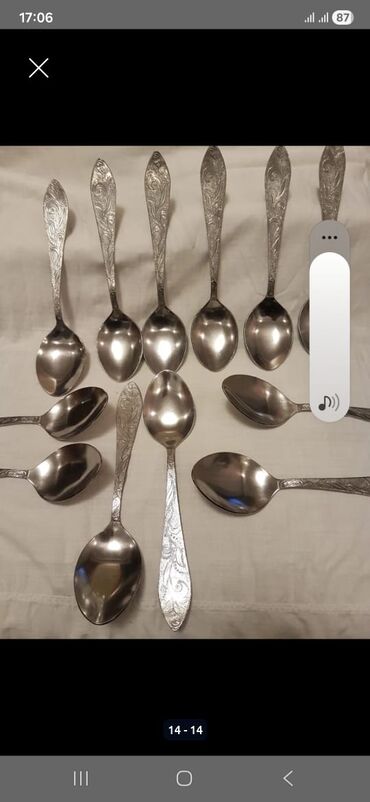 Qaşıqlar: Xörək qaşığı. Nerj. 12 ədəd. Təzə. Rusiya istehsalı. Qiyməti - 45 — 4