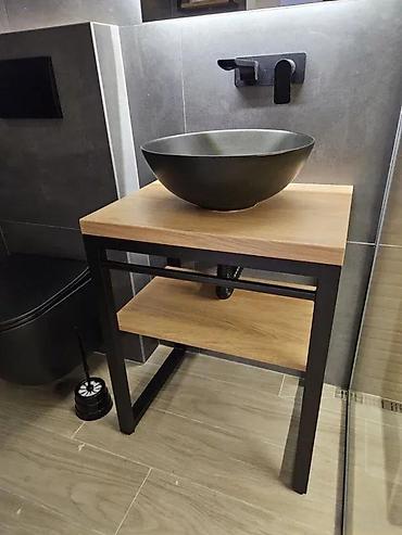 aluminijumske table: POLICA ZA LAVABO IZRADA PO MERI LUX662 | Kontakt telefon 06******** — 5