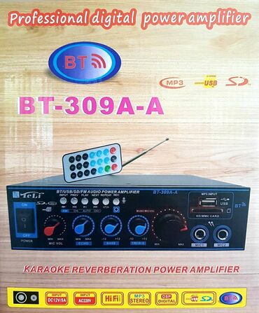 Səsgücləndirici və qəbuledicilər: Sesguclendiri usilitel amplifier USB Bluetooth aux FM radio mikrafon