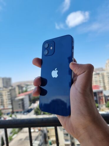 ayfon 1: IPhone 12, 128 GB, Mavi, Zəmanət, Simsiz şarj, Face ID