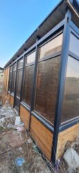 ПО для бизнеса: Modul tipli şüşəli pavilyon/konteyner otaq - Karkas: möhkəm metal
