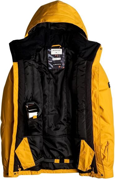 Мужские лыжные куртки: Куртка, Quiksilver, Новый, С утеплителем, Удлинённая куртка, Вентиляционные клапаны, Внутренние и внешние карманы — 8