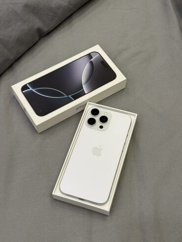 поко f6 про цена бишкек: IPhone 16 Pro Max, Колдонулган, 256 ГБ, White Titanium, Куту, 92 %