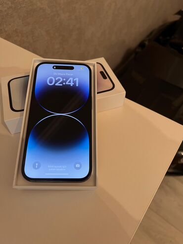 dubayski iphone 14: IPhone 14 Pro, 128 GB, Space Gray, Face ID, Sənədlərlə