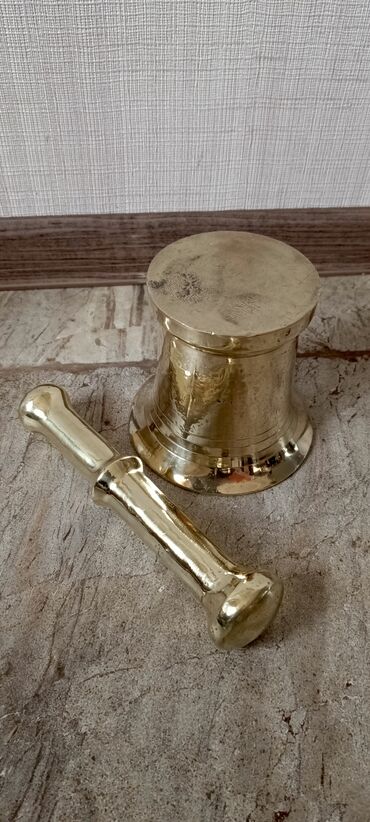 Əntiq qablar: Qədim,bronz,bürünc həvəngdəsti.Super vəziyyətdə.5 kq.Qiymət sondur! — 6
