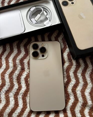 iphone 13 kreditle: IPhone 13 Pro, 256 GB, Qızılı, Simsiz şarj, Face ID, Sənədlərlə
