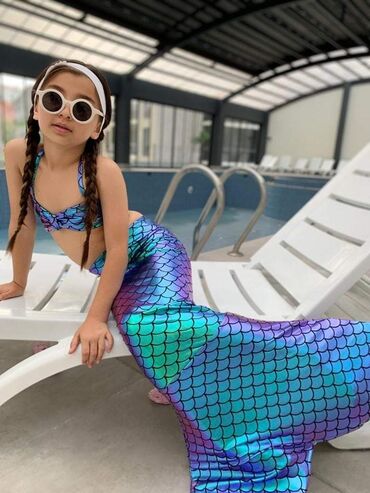 Kupaći kostimi: Odmah dostupni trodelni sirena kupaći Cena mat 2550 din, svetlucavi — 11