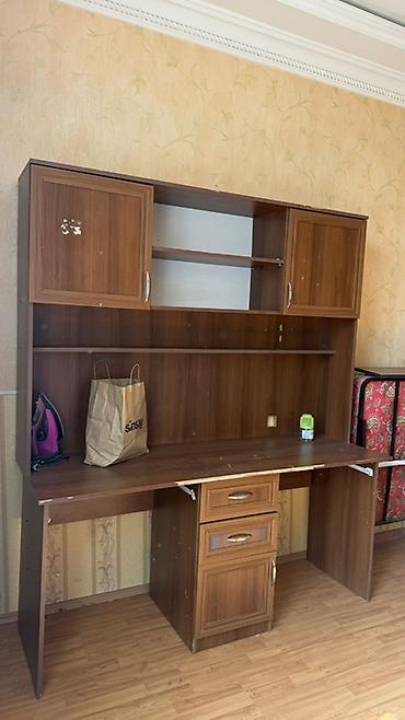 Sifarişlə mebel: Düz masa, Stulsuz, Polkalı, Siyirməli, Teksturalı laminat — 1