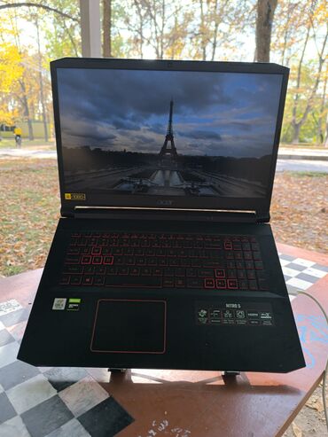 самый дешёвый игровой ноутбук: Ноутбук, Acer, 16 ГБ ОЗУ, Intel Core i5, 17.3 ", Б/у, Игровой, память SSD
