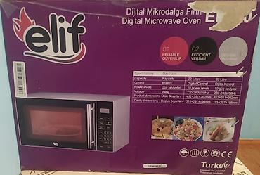 Mikrodalğalı sobalar: Mikrodalğalı soba Elif, Ayrıca dayanan, Mikrodalğalar ilə, rəng - Gümüşü, Yeni — 2