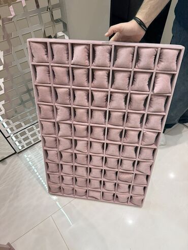 Bijuteriya vitrinləri: Mücevher təşkilatçısı və vitrin dəsti - Material: yumşaq məxmər/velur — 15