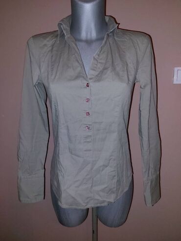 burberry kosulje: Benetton, M (EU 38), Single-colored, color - Khaki