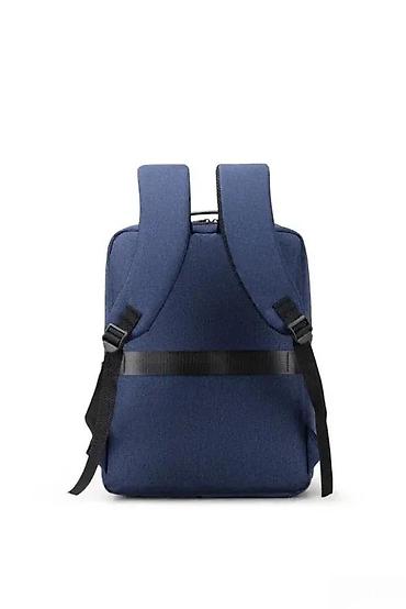 Futrole i torbe za laptopove: Ruksak za laptop – moderan, tanak dizajn - Boja: tamno plava sa — 2