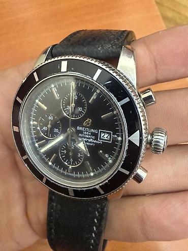 əsgər saatı: İşlənmiş, Qol saatı, Breitling, rəng - Qara — 5