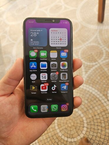 iphone x qiymeti ikinci el: IPhone X, 64 ГБ, Черный, Битый, Face ID