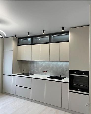 silver kitchen: Кухня от 9 000 сом/м² | 3D проект бесплатно Премиальная мебель от — 1