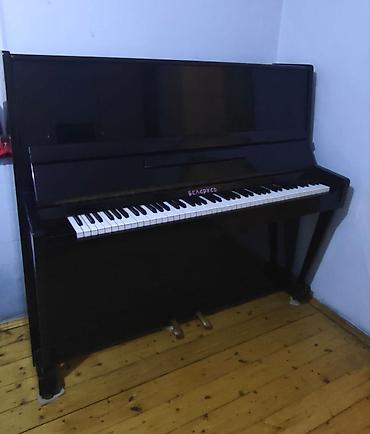 Belarus marka akustik pianino - Dik (upright) korpus, klassik qara