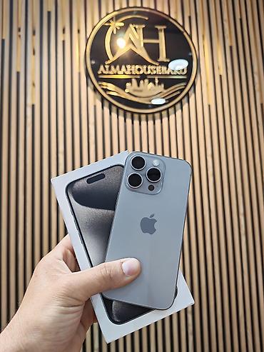 prodat iphone: IPhone 15 Pro, 128 GB, Natural Titanium, Sənədlərlə, Zəmanət, Simsiz şarj — 1