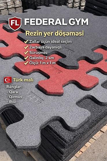 Matlar: Federal Gym rezin yer döşəmələri - İstifadə sahəsi: idman zalları — 1