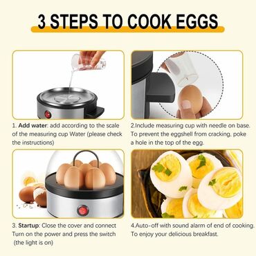 Elektronika: Yumurta bişirən elektrikli yumurta buxar qazanı maşın eyni zamanda 7
