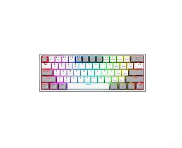 klavyatura komputer: Redragon K616RGB G/W Fizz Pro Red Switch simsiz mexaniki gaming — 1